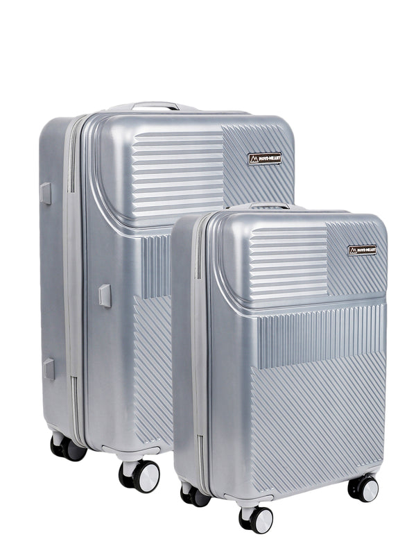 Move-Meant Voyageware Silver Trolley Bag (Set of 2)