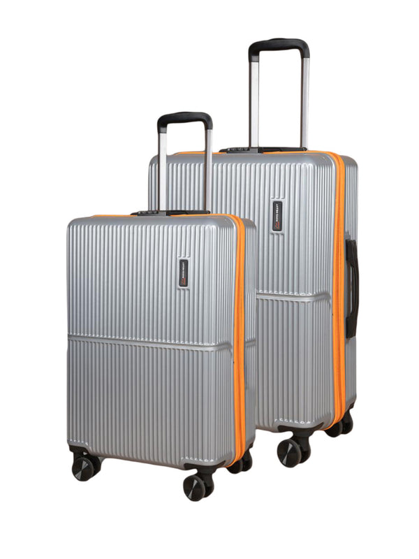 Move-Meant Glide Matte-Grey Trolley Bag (Set of 2)