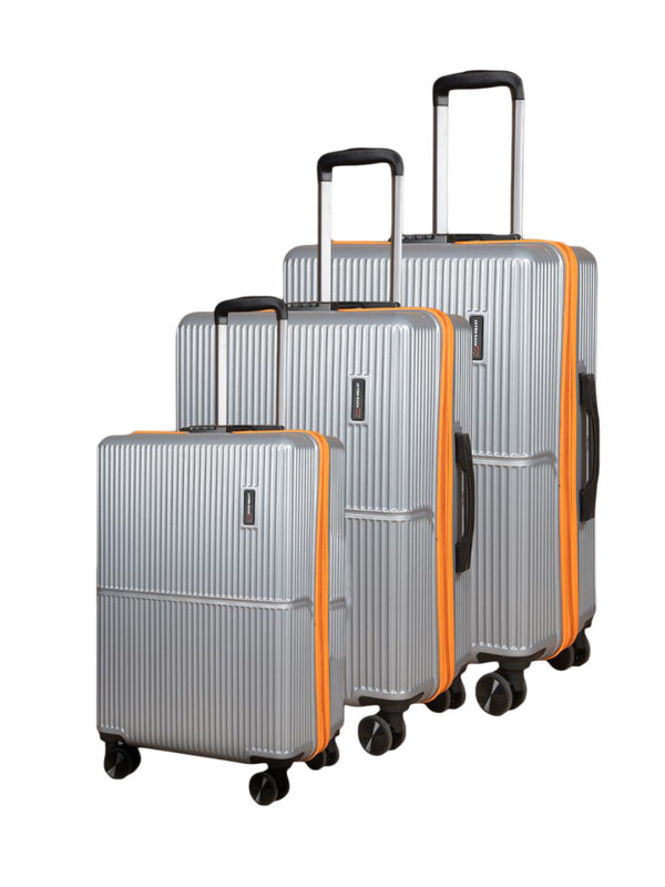 Move-Meant Glide Matte-Grey Trolley Bag (Set of 3)