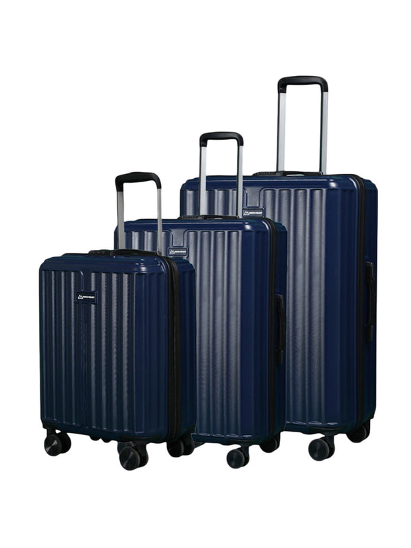 Move-Meant Roamify Navy-Blue Trolley Bag (Set of 3)