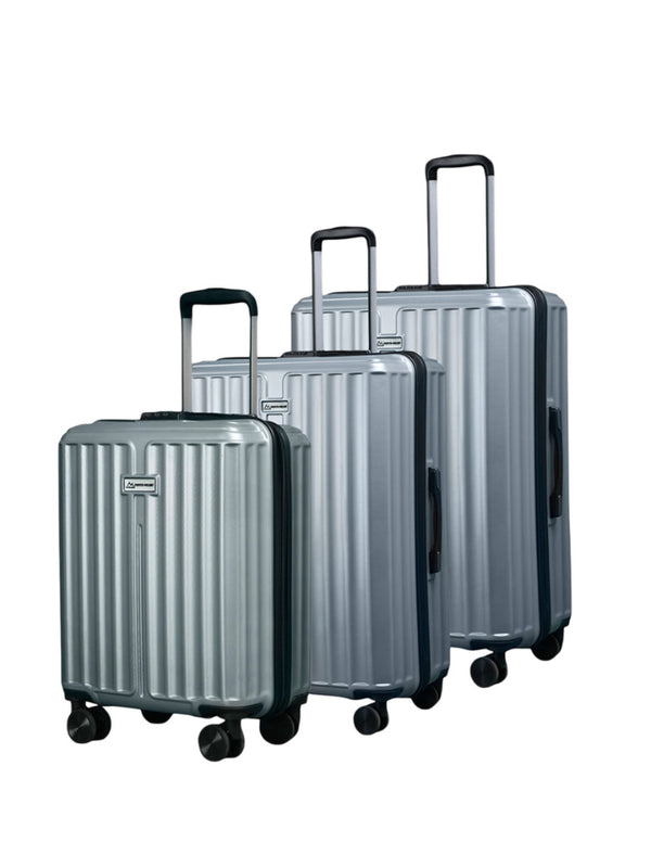 Move-Meant Roamify Silver Trolley Bag (Set of 3)