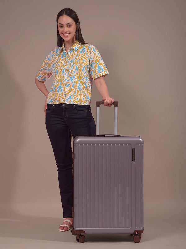 Move-Meant Travel Fun Silver Trolley Bag (Set of 3)