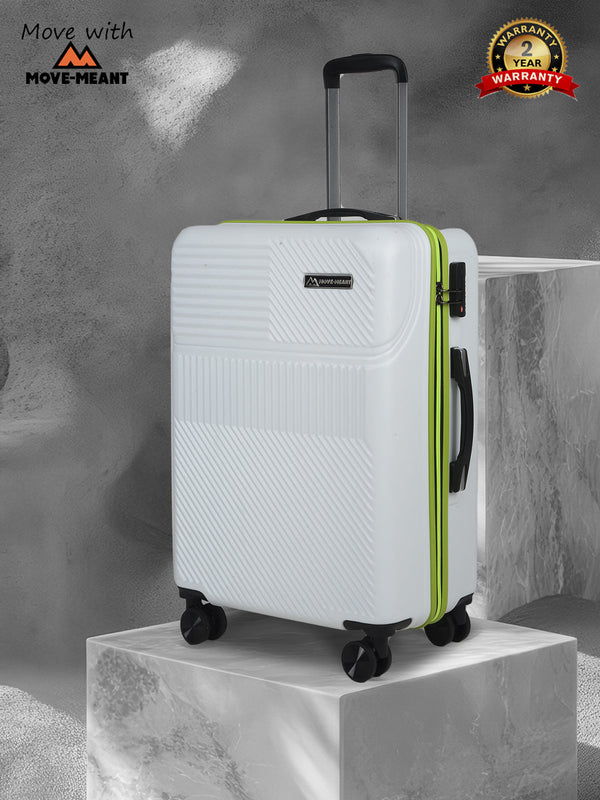 Move-Meant Voyageware Off-White Trolley Bag (Set of 3)